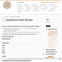 AutoShare Intent Builder – joaoapps