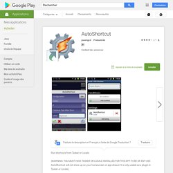 AutoShortcut – Applications Android sur Google Play