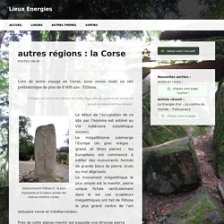 autres régions : la Corse – Lieux Energies