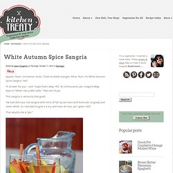 White Autumn Spice Sangria