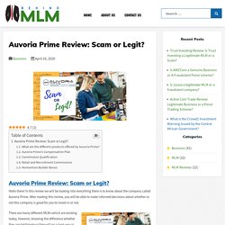 Auvoria Prime Review: Scam or Legit? - Behind MLM 2020