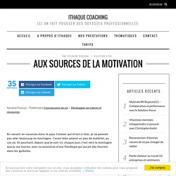 Aux sources de la motivation