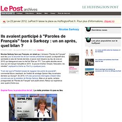 Ils avaient participé à "Paroles de Français" face à Sarkozy : un an après, quel bilan ? - LePost.fr