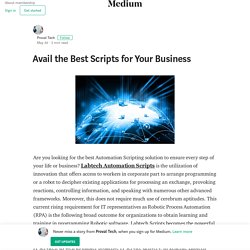 Avail the Best Scripts for Your Business – Proval Tech