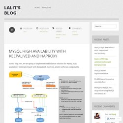 MySQL High Availability with Keepalived and HAProxy