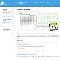 Property rental script - online availability calendar and booking engine - Calendar management