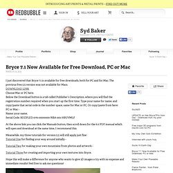 "Bryce 7.1 Now Available for Free Download, PC or Mac" by Syd Baker