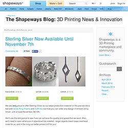 blog: Sterling Silver Now Available Until November 7th