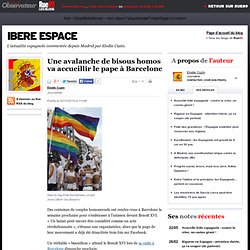 Une avalanche de bisous homos va accueillir le pape à Barcelone