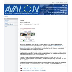 Avalon - www.avalon-eu.org: Third AVALON Roadshow in Brussels