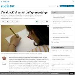 L’avaluació al servei de l’aprenentatge (Ismael Palacín)