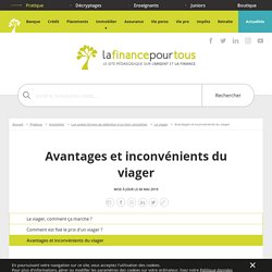 Avantages et inconvénients du viager