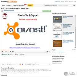 Avast Tech Support Number USA: 1-800-294-5907