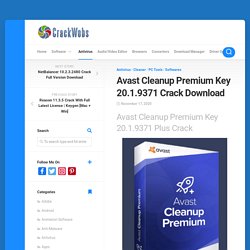 Avast Cleanup Premium Key 20.1.9371 Crack Download