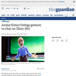 Avatar Kinect brings gesture to chat on Xbox 360