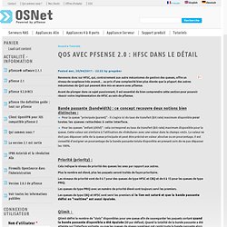 QoS avec pfSense 2.0 : HFSC dans le détail