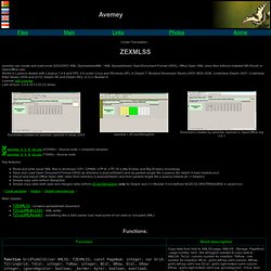 component zexmlss