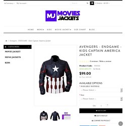 Avengers - Kids Captain America Jacket Infinity War Jacket