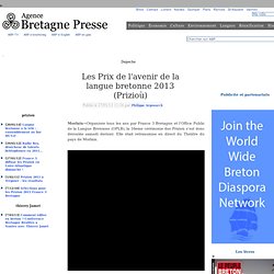 Les Prix de l'avenir de la langue bretonne 2013 (Prizioù)