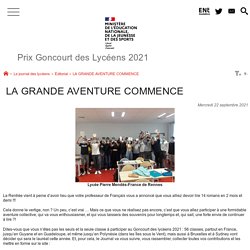LA GRANDE AVENTURE COMMENCE - Newsletter N°1