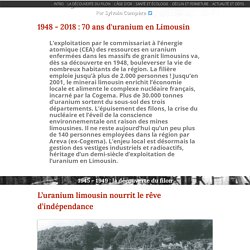 La grande aventure de l'uranium en Limousin