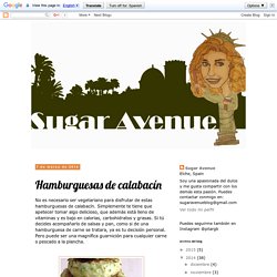 Sugar Avenue: Hamburguesas de calabacín