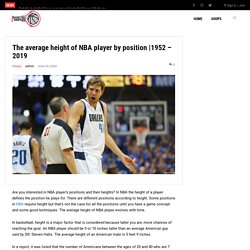 The average height of NBA player by position