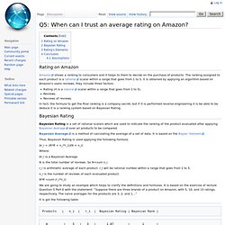 Q5: When can I trust an average rating on Amazon?
