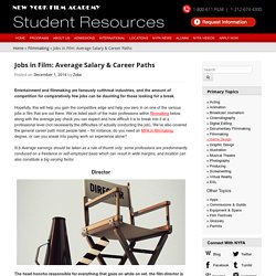 Jobs in Film: Average Salary & Career Paths