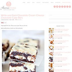 White and Dark Chocolate Cream Cheese Chocolate Cake Bars