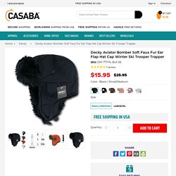 Decky Aviator Bomber Soft Faux Fur Ear Flap Hat Cap Winter Ski Trooper – Casaba Shop