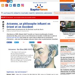 Avicenne, un philosophe influent en Orient et en Occident