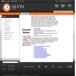 AVID / Cornell Notes