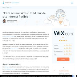 Wix Avis 2019 : dans quels cas utiliser cet éditeur web ?