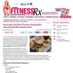 Avocado Stuffed Turkey Meatballs