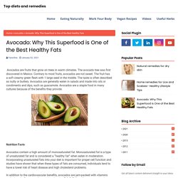 Avocado: Why This Superfood is One of the Best Healthy Fats