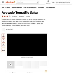 Avocado Tomatillo Salsa