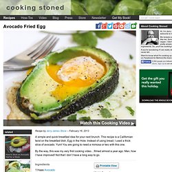 Avocado Fried Egg – Cooking Stoned