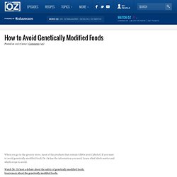 How to Avoid Genetically Modified Foods