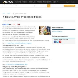 7 Tips to Avoid Processed Foods