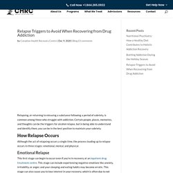 Relapse Triggers to Avoid When Recovering from Drug Addiction