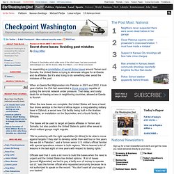 Secret drone bases: Avoiding past mistakes - Checkpoint Washington