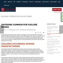 Avoiding Common PCB Failure Modes
