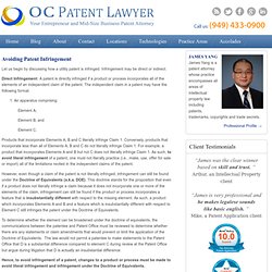 Avoiding Patent Infringement