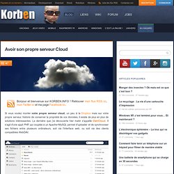 Avoir son propre serveur de Cloud