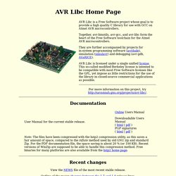 AVR Libc Home Page