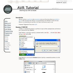 AVR Tutorial - AVRDUDE