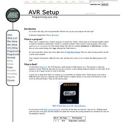 AVR Tutorial - How programming works