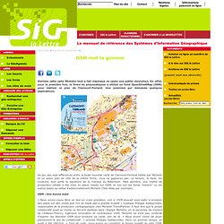 Avril 2013 : OSM met la gomme