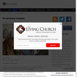 The Awakening of Aquinas – The Living Church